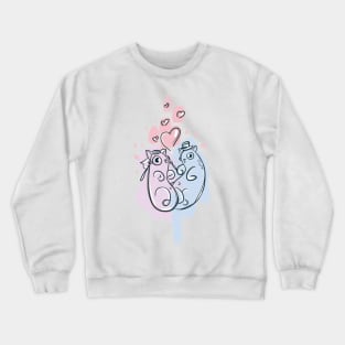 Wedding Cats Crewneck Sweatshirt